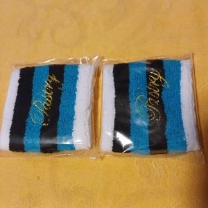 2 "Pastry" Brand Terrycloth Wristbands.